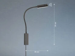 Fischer & Honsel 2er SET 2in1 LED Wandlampen & Bettlampen Dimmbar, Schwanenhals Leselampen -Globo Store 2er set 2in1 led wandlampen bettlampen dimmbar sch 3