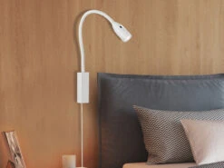 Fischer & Honsel 2er SET 2in1 LED Wandlampen & Bettlampen Weiß Dimmbar, Schwanenhals Leselampen -Globo Store 2er set 2in1 led wandlampen bettlampen weiss dimmb 7