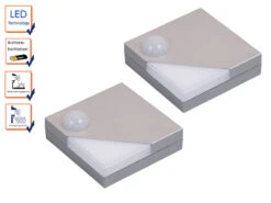 Smartlights 2er Set Batteriebetriebene Schrankleuchte LED Bewegungs- Und Dämmerungssensor -Globo Store 2er set batteriebetriebene schrankleuchte led bewe 2