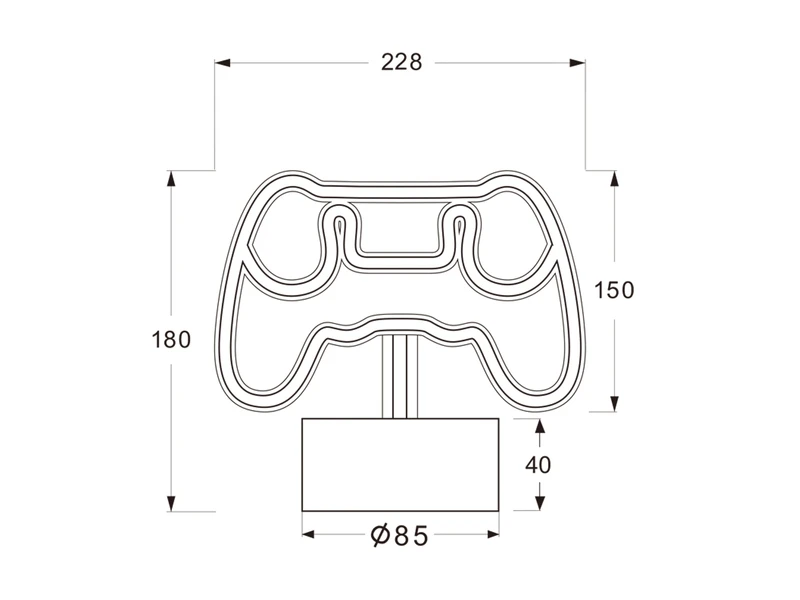 MeineWunschleuchte 2er SET Deko LED Tischleuchten Batterie- Oder USB Betrieben, Höhe 18cm 6 MeineWunschleuchte 2er SET Deko LED Tischleuchten Batterie- Oder USB Betrieben, Höhe 18cm – Bild 6