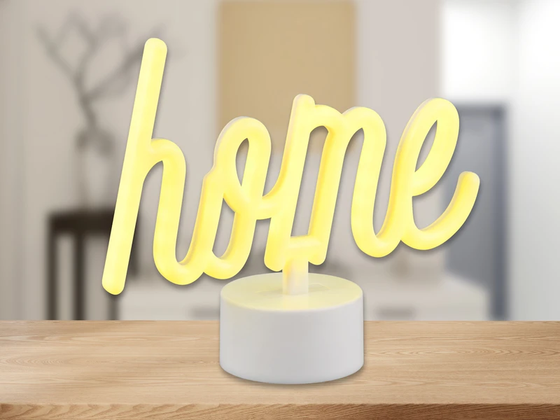 MeineWunschleuchte 2er SET LED Dekoleuchte Mit Schriftzug Home Batterie- Oder USB Betrieben H: 16cm 3 MeineWunschleuchte 2er SET LED Dekoleuchte Mit Schriftzug Home Batterie- Oder USB Betrieben H: 16cm – Bild 3