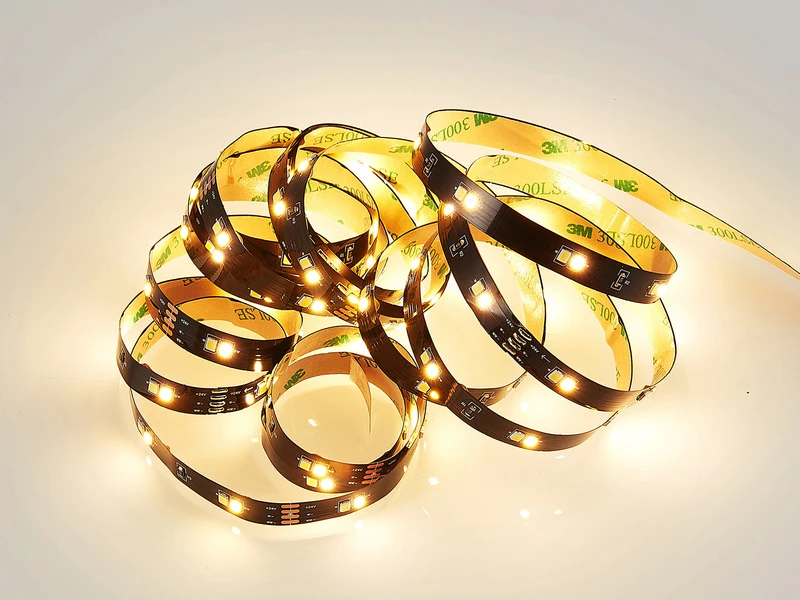 MeineWunschleuchte 2er Set LED Streifen Mit Fernbedienung & Dimmer, Lichtfarbe Einstellbar - 3 M 2 MeineWunschleuchte 2er Set LED Streifen Mit Fernbedienung & Dimmer, Lichtfarbe Einstellbar - 3 M – Bild 2