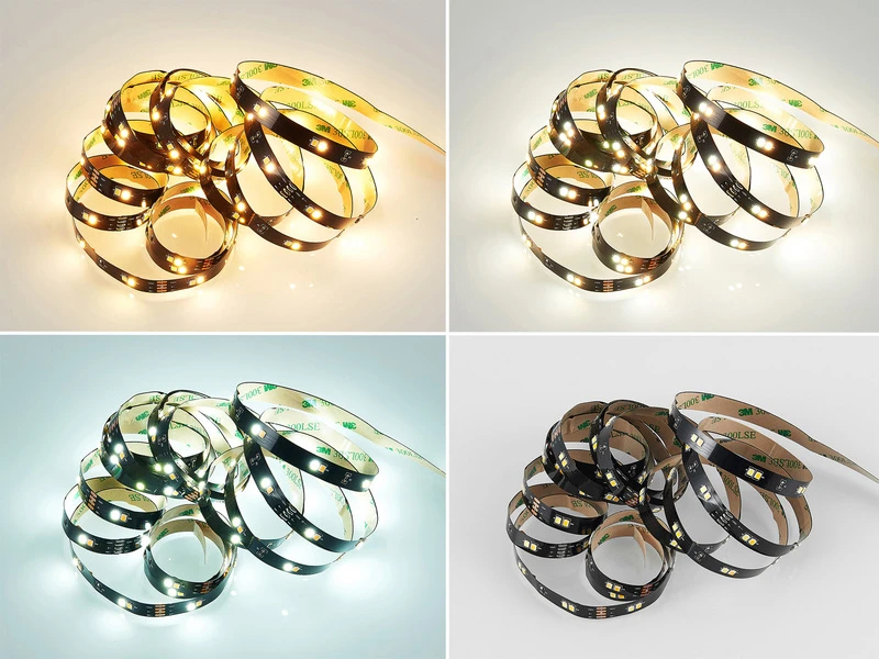 MeineWunschleuchte 2er Set LED Streifen Mit Fernbedienung & Dimmer, Lichtfarbe Einstellbar - 3 M 3 MeineWunschleuchte 2er Set LED Streifen Mit Fernbedienung & Dimmer, Lichtfarbe Einstellbar - 3 M – Bild 3