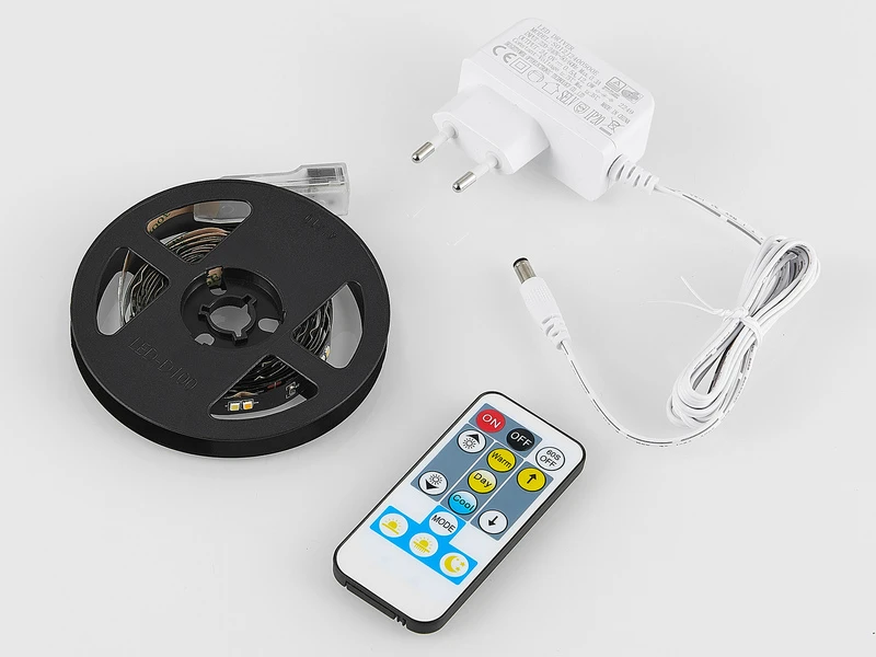 MeineWunschleuchte 2er Set LED Streifen Mit Fernbedienung & Dimmer, Lichtfarbe Einstellbar - 3 M 5 MeineWunschleuchte 2er Set LED Streifen Mit Fernbedienung & Dimmer, Lichtfarbe Einstellbar - 3 M – Bild 5