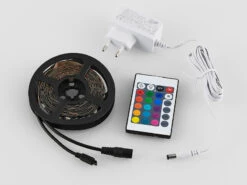 MeineWunschleuchte 2er Set LED Streifen Mit Fernbedienung, RGB Farbwechsel & Dimmer - 3 Meter -Globo Store 2er set led streifen mit fernbedienung rgb farbwec 11