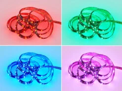 MeineWunschleuchte 2er Set LED Streifen Mit Fernbedienung & RGB Für Innen & Außen - 3 Meter -Globo Store 2er set led streifen mit fernbedienung rgb fuer in 2