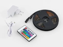 MeineWunschleuchte 2er Set LED Streifen Mit Fernbedienung & RGB Für Innen & Außen - 3 Meter -Globo Store 2er set led streifen mit fernbedienung rgb fuer in 5