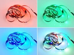 MeineWunschleuchte 2er Set LED Streifen Mit Fernbedienung, RGB & Sound Control - 120cm -Globo Store 2er set led streifen mit fernbedienung rgb sound c 23