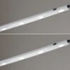 MeineWunschleuchte 2er SET LED Unterbauleuchten Silber Flach Mit 230V Direktanschluss, 55cm Lang