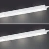 MeineWunschleuchte 2er SET LED Unterbauleuchten Weiß Flach Mit 230V Direktanschluss, 40cm