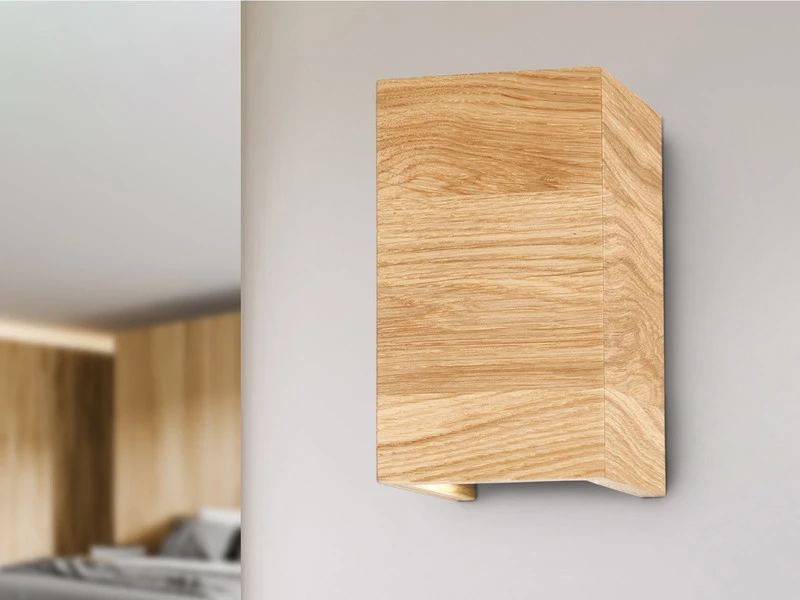 MeineWunschleuchte 2er SET LED Wandleuchten Holz Rechteckig Up And Down, 10x18cm 6 MeineWunschleuchte 2er SET LED Wandleuchten Holz Rechteckig Up And Down, 10x18cm – Bild 6