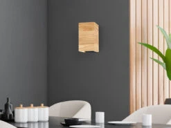 MeineWunschleuchte 2er SET LED Wandleuchten Holz Rechteckig Up And Down, 10x18cm 17 MeineWunschleuchte 2er SET LED Wandleuchten Holz Rechteckig Up And Down, 10x18cm -Globo Store 2er set led wandleuchten holz rechteckig up and do 6