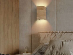 MeineWunschleuchte 2er SET LED Wandleuchten Holz Rechteckig Up And Down, 10x18cm 20 MeineWunschleuchte 2er SET LED Wandleuchten Holz Rechteckig Up And Down, 10x18cm -Globo Store 2er set led wandleuchten holz rechteckig up and do 9