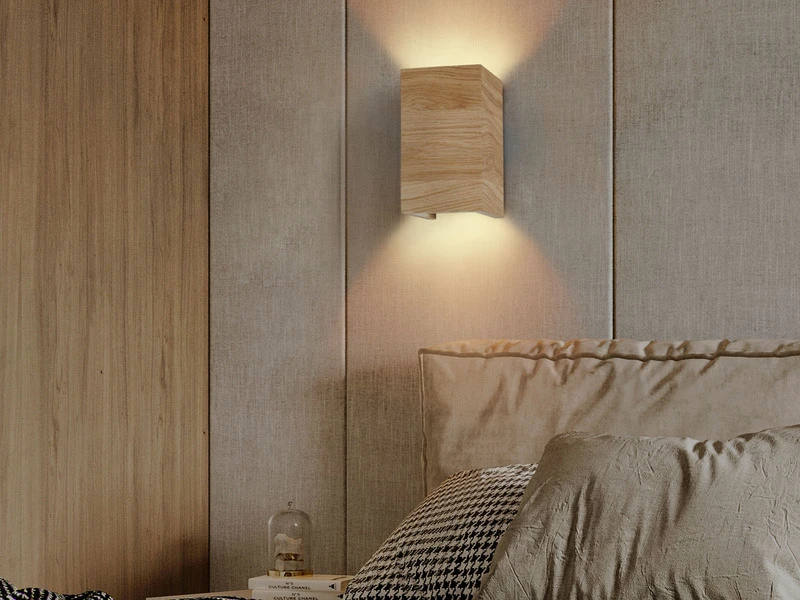 MeineWunschleuchte 2er SET LED Wandleuchten Holz Rechteckig Up And Down, 10x18cm 10 MeineWunschleuchte 2er SET LED Wandleuchten Holz Rechteckig Up And Down, 10x18cm – Bild 10