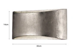 Fischer & Honsel 2er Set LED Wandleuchten Innen Up And Down Flach Dimmbar - Design Silber Antik -Globo Store 2er set led wandleuchten innen up and down flach d 2