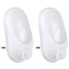 Ranex 2er SET Nachtlichter Mit Bewegungsmelder, 3 X 0,8W LEDs, Orientierungslicht