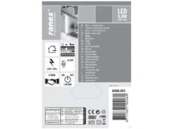 Ranex 2er SET Nachtlichter Mit Bewegungsmelder, 3 X 0,8W LEDs, Orientierungslicht -Globo Store 2er set nachtlichter mit bewegungsmelder 3 x 08w l 2