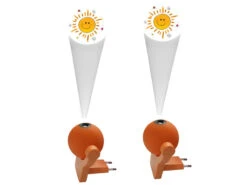 Niermann 2er Set Schwenkbare LED-Nachtlichter SUNNY Farbwechlser Dämmerungssensor