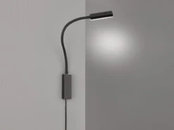 Fischer & Honsel 2in1 LED Wandleuchte & Bettleuchte RAIK Dimmbar, Schwanenhals Leseleuchte -Globo Store 2in1 led wandleuchte bettleuchte raik dimmbar schw 2