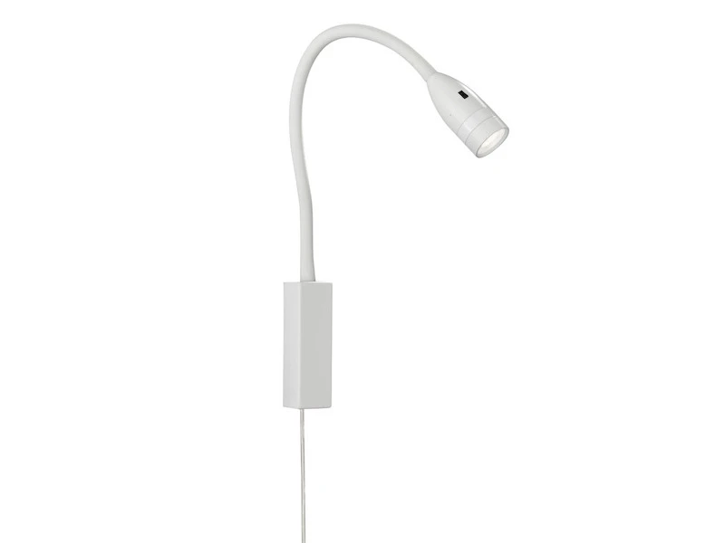 Fischer & Honsel 2in1 LED Wandleuchte & Bettleuchte STEN Weiß Dimmbar, Schwanenhals Leseleuchte 2 Fischer & Honsel 2in1 LED Wandleuchte & Bettleuchte STEN Weiß Dimmbar, Schwanenhals Leseleuchte – Bild 2