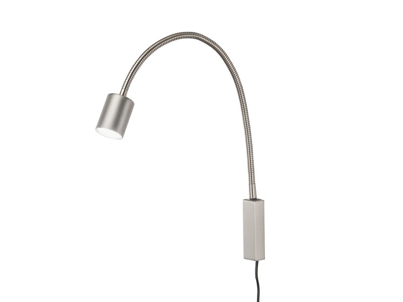 Fischer & Honsel 2in1 Wandleuchte & Bettleuchte JUSTI Silber, Schwanenhals Leseleuchte 2 Fischer & Honsel 2in1 Wandleuchte & Bettleuchte JUSTI Silber, Schwanenhals Leseleuchte – Bild 2
