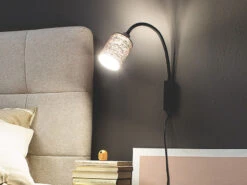 MeineWunschleuchte 2in1 Wandleuchte & Bettleuchte Mit LED - Schwanenhalslampe Leinen Grau 13 MeineWunschleuchte 2in1 Wandleuchte & Bettleuchte Mit LED - Schwanenhalslampe Leinen Grau -Globo Store 2in1 wandleuchte bettleuchte mit led schwanenhalsl 6