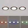 Trio Leuchten 3er Set LED Einbaustrahler ARGUS Fernbedienung Farbwechsel Dimmbar Schwarz