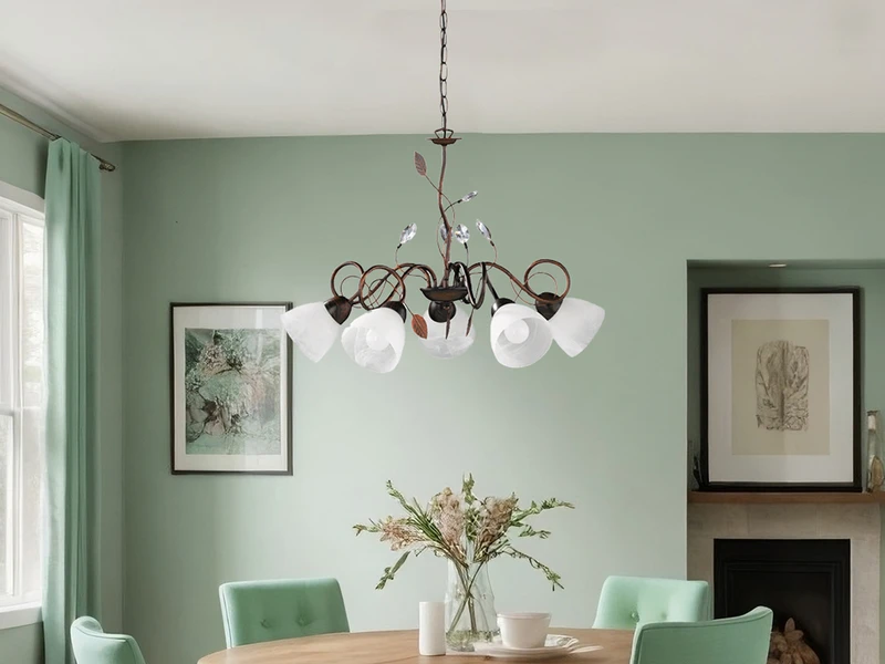 MeineWunschleuchte 5 Flammiger Antik Look Rost Kronleuchter Mit LED & Florentiner Design, Ø 70cm 1 MeineWunschleuchte 5 Flammiger Antik Look Rost Kronleuchter Mit LED & Florentiner Design, Ø 70cm