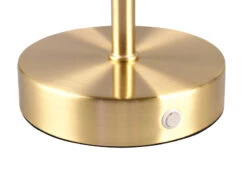 Reality Leuchten Akku Tischleuchte JEFF Per USB Aufladbar, Sensordimmer, Messing Matt, 30cm -Globo Store akku tischleuchte jeff per usb aufladbar sensordim 5