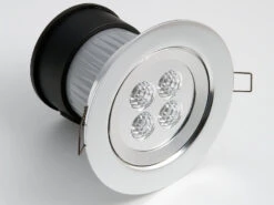 Konstsmide 2er Set LED Deckeneinbaustrahler Für Bad Und Außenbereich, Ø 12,5cm, Schwenkbar -Globo Store aluminium glas klar