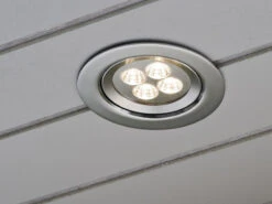 Konstsmide 2er Set LED Deckeneinbaustrahler Für Bad Und Außenbereich, Ø 12,5cm, Schwenkbar -Globo Store ambientebild