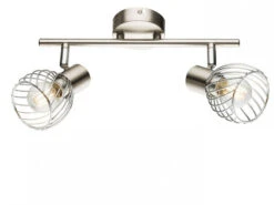 Globo Ausgefallene Deckenleuchte 2 Flammig, Deckenstrahler Schwenkbar, E14