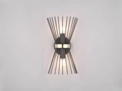 MeineWunschleuchte Ausgefallene LED Wandleuchte Up And Down Schwarz-Gold, Höhe 31cm 8 MeineWunschleuchte Ausgefallene LED Wandleuchte Up And Down Schwarz-Gold, Höhe 31cm -Globo Store ausgefallene led wandleuchte up and down schwarz g 2