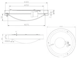 Trio Leuchten Bad Deckenleuchte CONDUS In Schwarz Mit Glas Weiß Ø 31,5cm, IP44 - Badlampen -Globo Store bad deckenleuchte condus in schwarz mit glas weiss 7