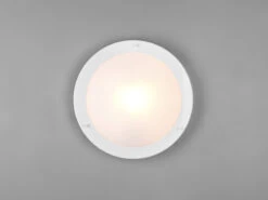 Trio Leuchten Bad Deckenleuchte CONDUS In Weiß Mit Glas Opal Weiß Ø 31,5cm - Badlampen -Globo Store bad deckenleuchte condus in weiss mit glas opal we 6