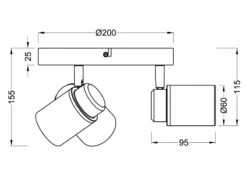 Trio Leuchten Badezimmerlampe ANGELO Deckenstrahler 3 Flammig Rund Schwenkbar Chrom -Globo Store badezimmerlampe angelo deckenstrahler 3 flammig ru 7