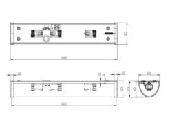 Trio Leuchten Badleuchte, 3 X E14, Länge 40cm, Chrom, Glas Opal Weiss, IP21 -Globo Store badleuchte 3 x e14 laenge 40cm chrom glas opal wei 3