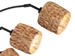 MeineWunschleuchte Bogenlampe 5flammig LED Dimmbar 190cm Groß, Metall Schwarz Lampenschirme Seegras 9 MeineWunschleuchte Bogenlampe 5flammig LED Dimmbar 190cm Groß, Metall Schwarz Lampenschirme Seegras -Globo Store bogenlampe 5flammig led dimmbar 190cm gross metall 4