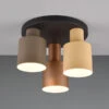 Trio Leuchten Deckenleuchte AGUDO Metall Lampenschirme Coffee Töne, Ø37cm
