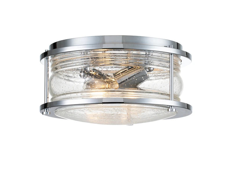 KICHLER Deckenleuchte ASHLAND BAY In Chrom Für Badezimmer & Wohnraum, Ø30,5cm 2 KICHLER Deckenleuchte ASHLAND BAY In Chrom Für Badezimmer & Wohnraum, Ø30,5cm – Bild 2