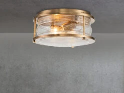 KICHLER Deckenleuchte ASHLAND BAY In Messing Für Badezimmer & Wohnraum, Ø30,5cm 13 KICHLER Deckenleuchte ASHLAND BAY In Messing Für Badezimmer & Wohnraum, Ø30,5cm -Globo Store deckenleuchte ashland bay in messing fuer badezimm 2