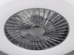 Reality Leuchten Deckenleuchte Mit Ventilator 59cm Fernbedienung, Dimmbar, Sternenhimmel -Globo Store deckenleuchte mit ventilator 59cm fernbedienung di 5