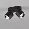 Trio Leuchten Deckenstrahler GUAYANA Schwarz 2 Spots Schwenkbar Breite 18cm