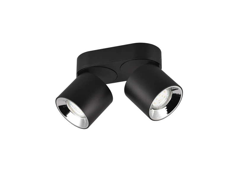 Trio Leuchten Deckenstrahler GUAYANA Schwarz 2 Spots Schwenkbar Breite 18cm 2 Trio Leuchten Deckenstrahler GUAYANA Schwarz 2 Spots Schwenkbar Breite 18cm – Bild 2