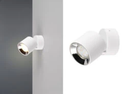 Trio Leuchten Deckenstrahler GUAYANA Weiß 1 Spot Schwenkbar Ø 9cm