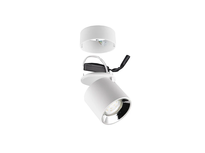 Trio Leuchten Deckenstrahler GUAYANA Weiß 1 Spot Schwenkbar Ø 9cm 8 Trio Leuchten Deckenstrahler GUAYANA Weiß 1 Spot Schwenkbar Ø 9cm – Bild 8