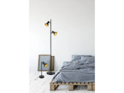 Reality Leuchten Deckenstrahler NINA Aus Metall In Schwarz + Goldfarbig 3 Spots Dreh+schwenkbar -Globo Store deckenstrahler nina aus metall in schwarz goldfarb 2