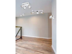 Trio Leuchten Deckenstrahler PAGO Metallschirm Weiß - 3 Spots Schwenkbar - 41cm -Globo Store deckenstrahler pago metallschirm weiss 3 spots sch 6