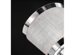 Wofi Deckenstrahler ZOON 3-flammig Mit Stoffschirmen In Grau, Breite 63cm 10 Wofi Deckenstrahler ZOON 3-flammig Mit Stoffschirmen In Grau, Breite 63cm -Globo Store deckenstrahler zoon 3 flammig mit stoffschirmen in 4