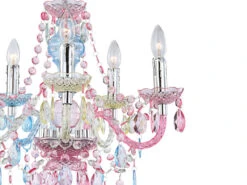 Globo Store -Globo Store deko kronleuchter nevada mit fuenf e14 kerzenhuels 1